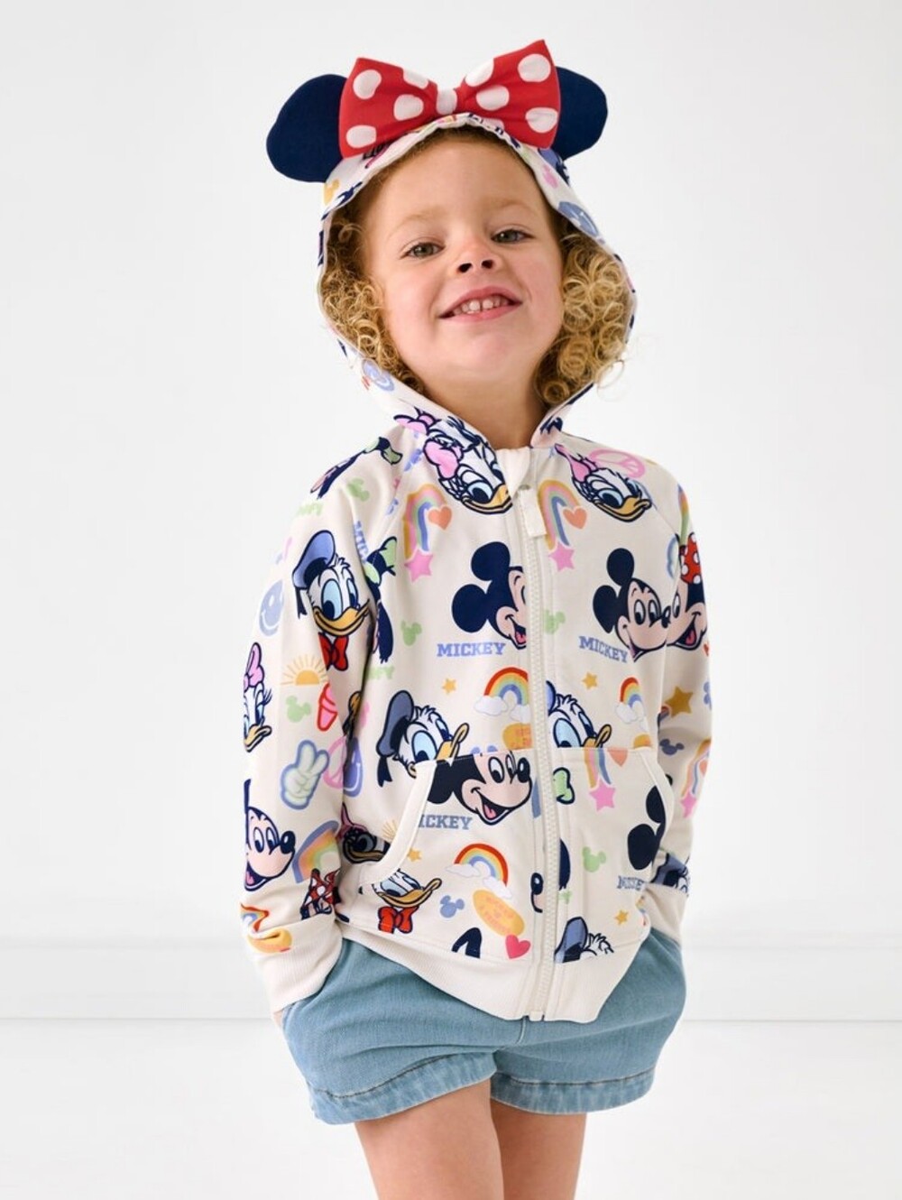 NIB Little Sleepies Disney Mickey's Clubhouse Minnie Mouse Zip Hoodie- 2T - HTF